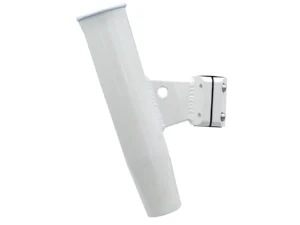 C.E. Smith Aluminum Vertical Clamp-On Rod Holder 1-5/16" OD White Powdercoat w/Sleeve