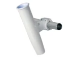 C.E. Smith Aluminum Horizontal Clamp-On Rod Holder 1.66" OD - White Powder Coated w/Sleeve