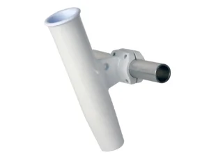 C.E. Smith Aluminum Horizontal Clamp-On Rod Holder 1.66" OD - White Powder Coated w/Sleeve