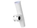 C.E. Smith Adjustable Mid Mount Rod Holder - 7/8" or 1" OD - White Powder Coat Aluminum w/Sleeve & Hex Key