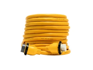 Camco 50 Amp Power Grip Marine Extension Cord - 50' M-Locking/F-Locking Adapter