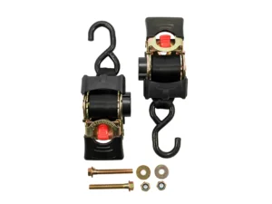 Camco Retractable Tie Down Straps - 2" Width 5.5' Bolt On