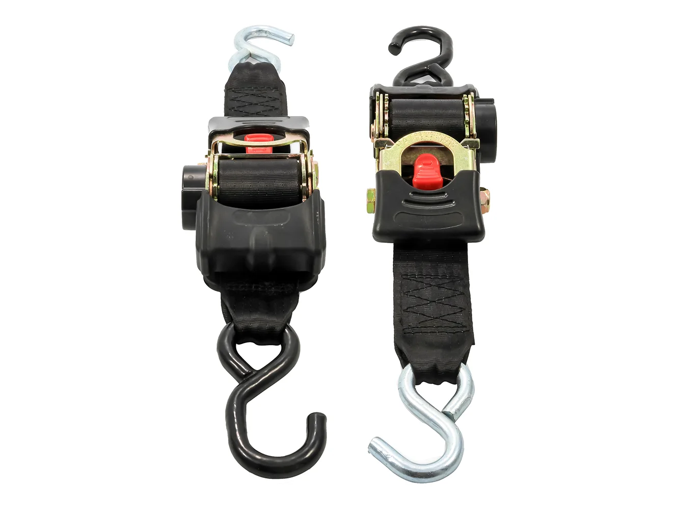 Camco Retractable Tie Down Straps - 2" Width 6' Dual Hooks