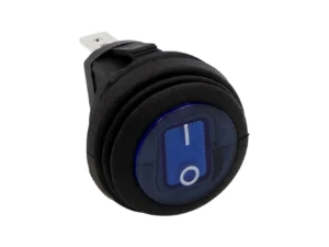 HEISE Rocker Switch - Illuminated Blue Round - 5-Pack
