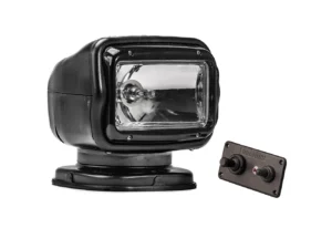 Golight Radioray GT Series Permanent Mount - Black Halogen - Hard Wired Dash Mount Remote