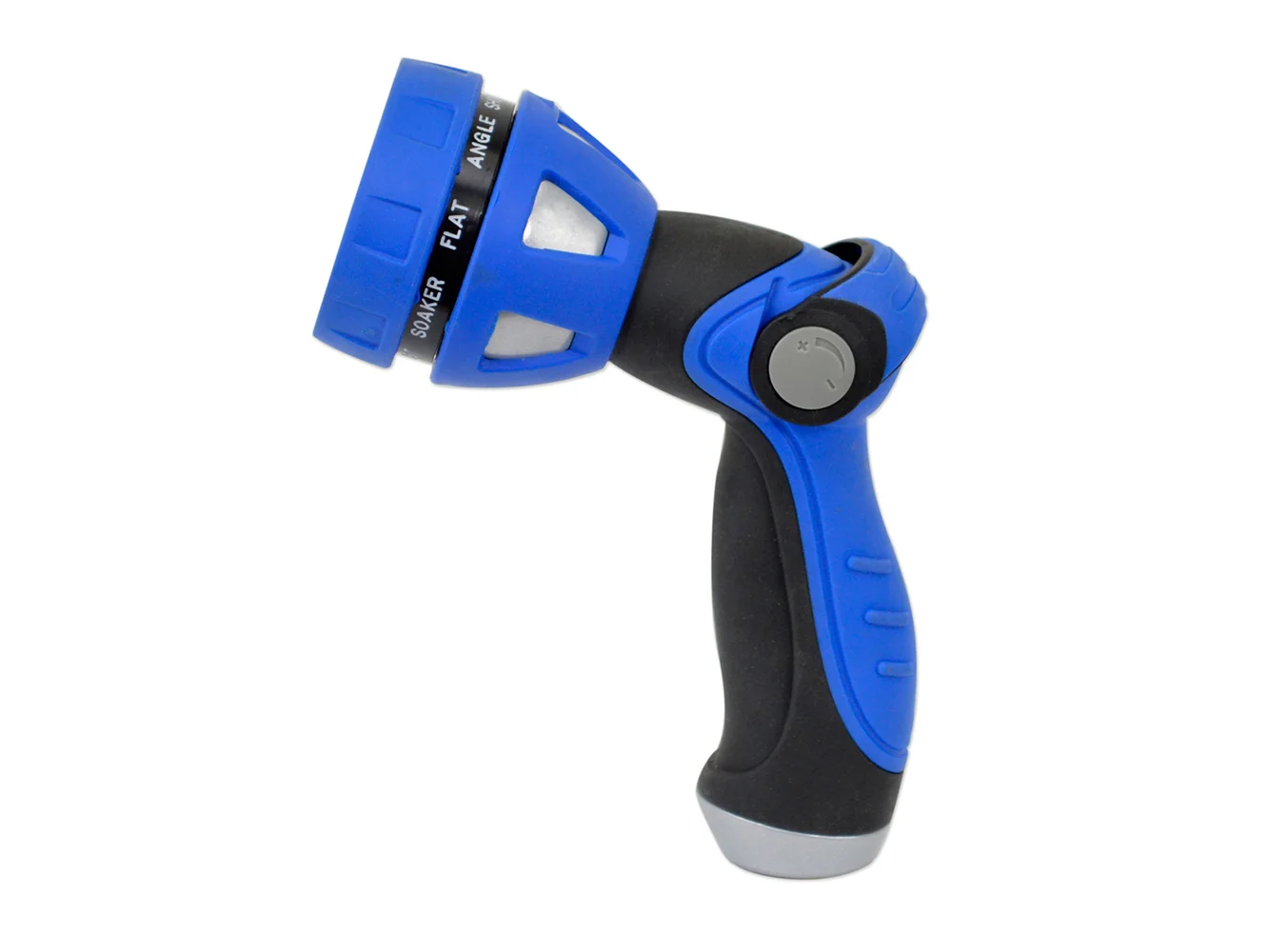 HoseCoil Thumb Lever Nozzle w/Metal Body & Nine Pattern Adjustable Spray Head