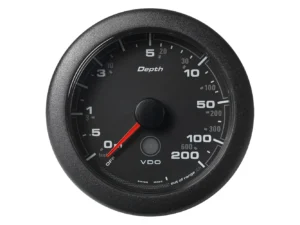 Veratron 3-3/8" (85MM) OceanLink® Depth Gauge (200M/600') - Black Dial & Bezel