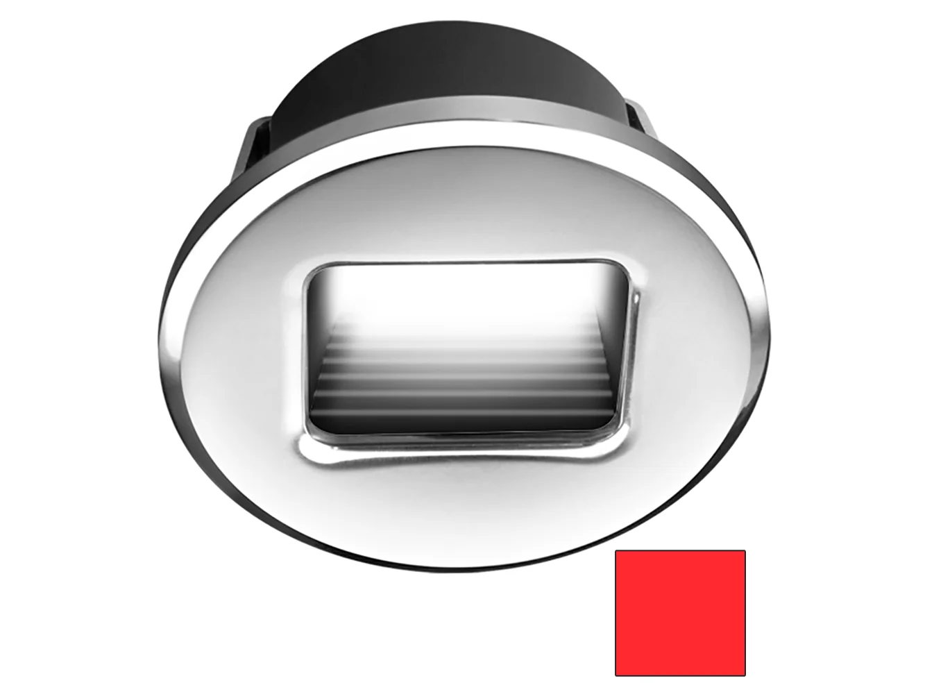 i2Systems Ember E1150Z Snap-In - Polished Chrome - Round - Red Light