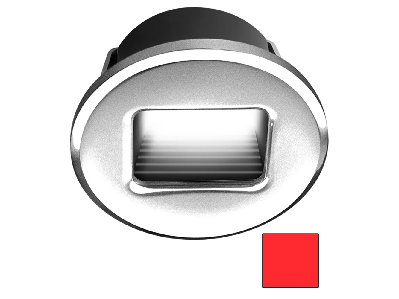 i2Systems Ember E1150Z Snap-In - Brushed Nickel - Round - Red Light