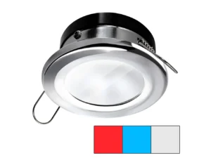 i2Systems Apeiron A1120 Spring Mount Light - Round - Red, Cool White & Blue - Polished Chrome