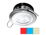i2Systems Apeiron A1120 Spring Mount Light - Round - Red, Warm White & Blue - Polished Chrome