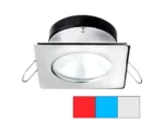 i2Systems Apeiron A1120 Spring Mount Light - Square/Round - Red, Cool White & Blue - Polished Chrome