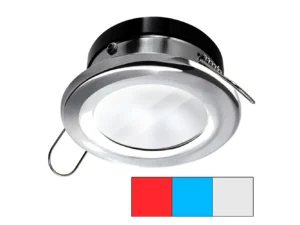 i2Systems Apeiron A1120 Spring Mount Light - Round - Red, Cool White & Blue - Brushed Nickel