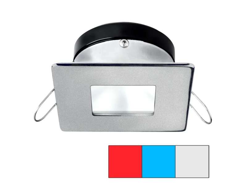 i2Systems Apeiron A1120 Spring Mount Light - Square/Square - Red, Cool White & Blue - Brushed Nickel