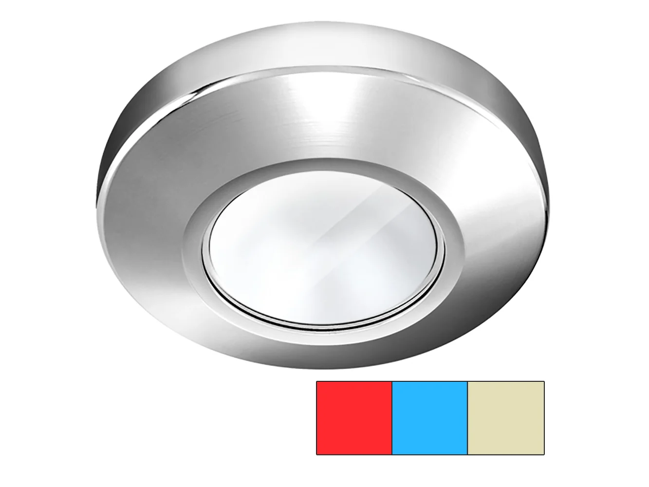 i2Systems Profile P1120 Tri-Light Surface Light - Red, Warm White & Blue - Chrome Finish