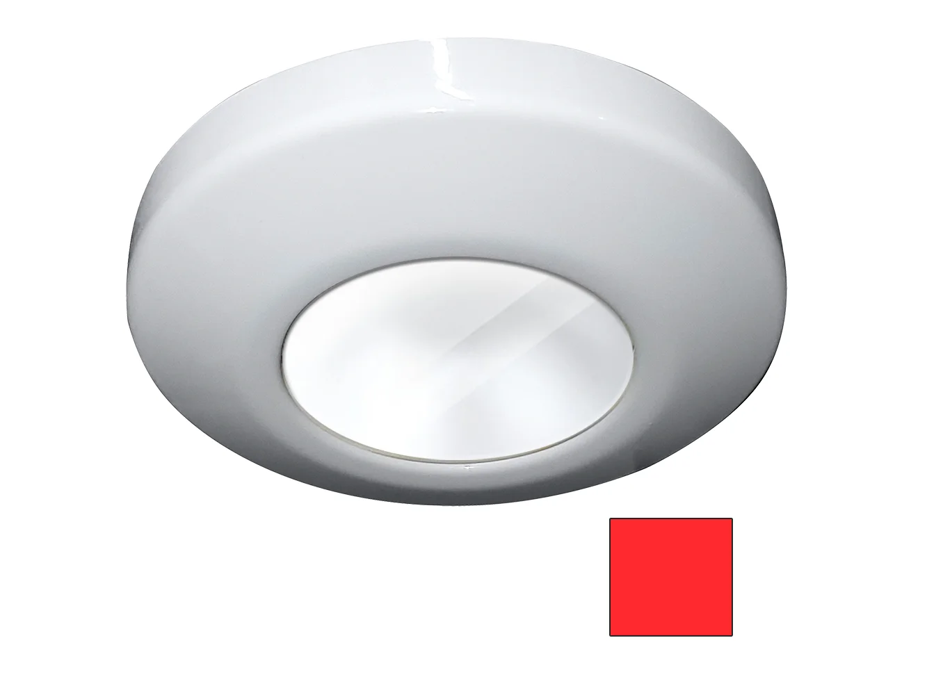 i2Systems Profile P1100 1.5W Surface Mount Light - Red - White Finish