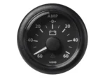 Veratron 52MM (2-1/16") ViewLine Battery Status Gauge -60/+60AMP - Black Dial & Bezel