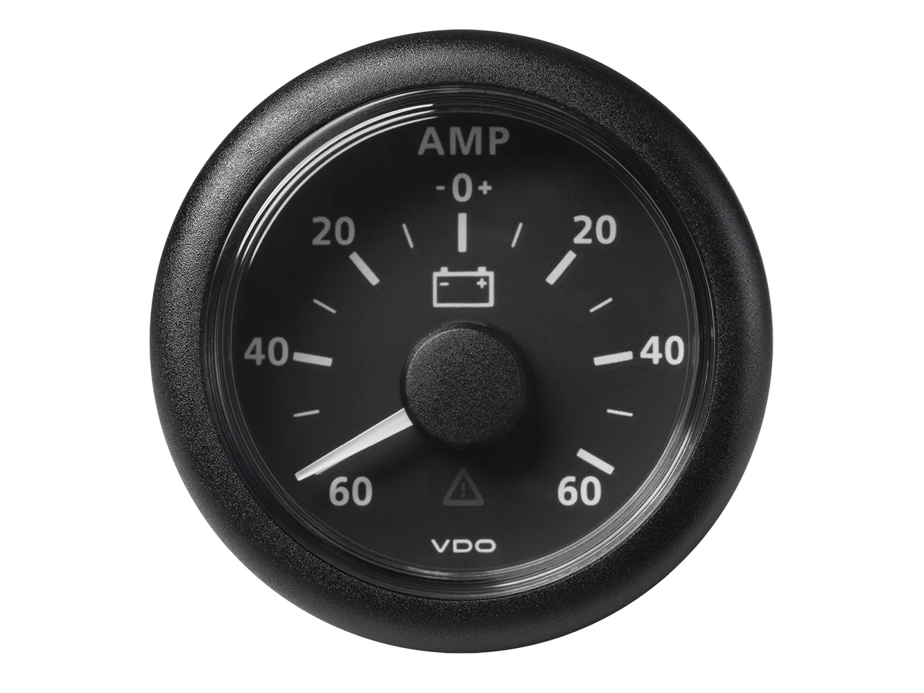 Veratron 52MM (2-1/16") ViewLine Battery Status Gauge -60/+60AMP - Black Dial & Bezel