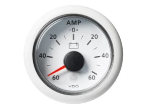 Veratron 52MM (2-1/16") ViewLine Battery Status Gauge -60/+60AMP - White Dial & Bezel