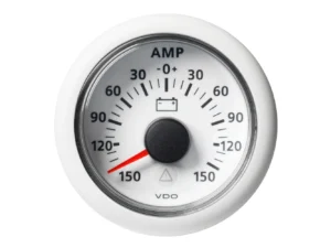 Veratron 52MM (2-1/16") ViewLine Battery Status Gauge -150/+150AMP - White Dial & Bezel