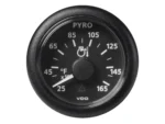 Veratron 52 MM (2-1/16") ViewLine Pyrometer - 250° to 1650°F - Black Dial & Bezel