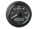 Veratron 3-3/8" (85MM) ViewLine Tachometer w/Multi-Function Display - 0 to 6000 RPM - Black Dial & Bezel