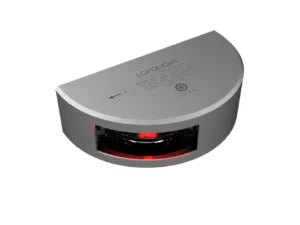 Lopolight Series 301-002 - Navigation Light - 2NM - Vertical Mount - Red - Silver Housing - 6M Cable
