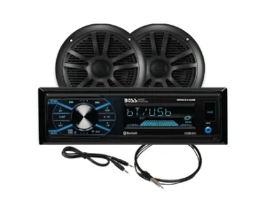 Boss Audio MCBK634B.6 Marine Stereo & 6.5" Speaker Kit - Black