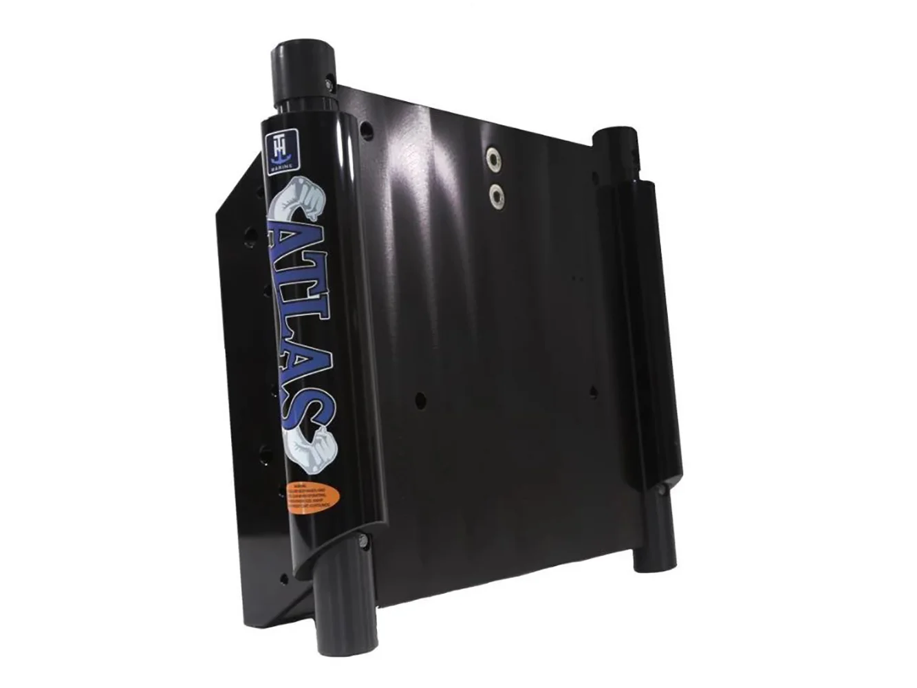 T-H Marine ATLAS™ 8" Set Back Hydraulic Jack Plate - Glossy Black Anodized