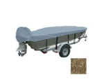 Carver Performance Poly-Guard Wide Series Styled-to-Fit Boat Cover f/15.5' V-Hull Fishing Boats - Shadow Grass