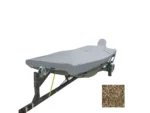 Carver Performance Poly-Guard Styled-to-Fit Boat Cover f/14.5' Open Jon Boats - Shadow Grass