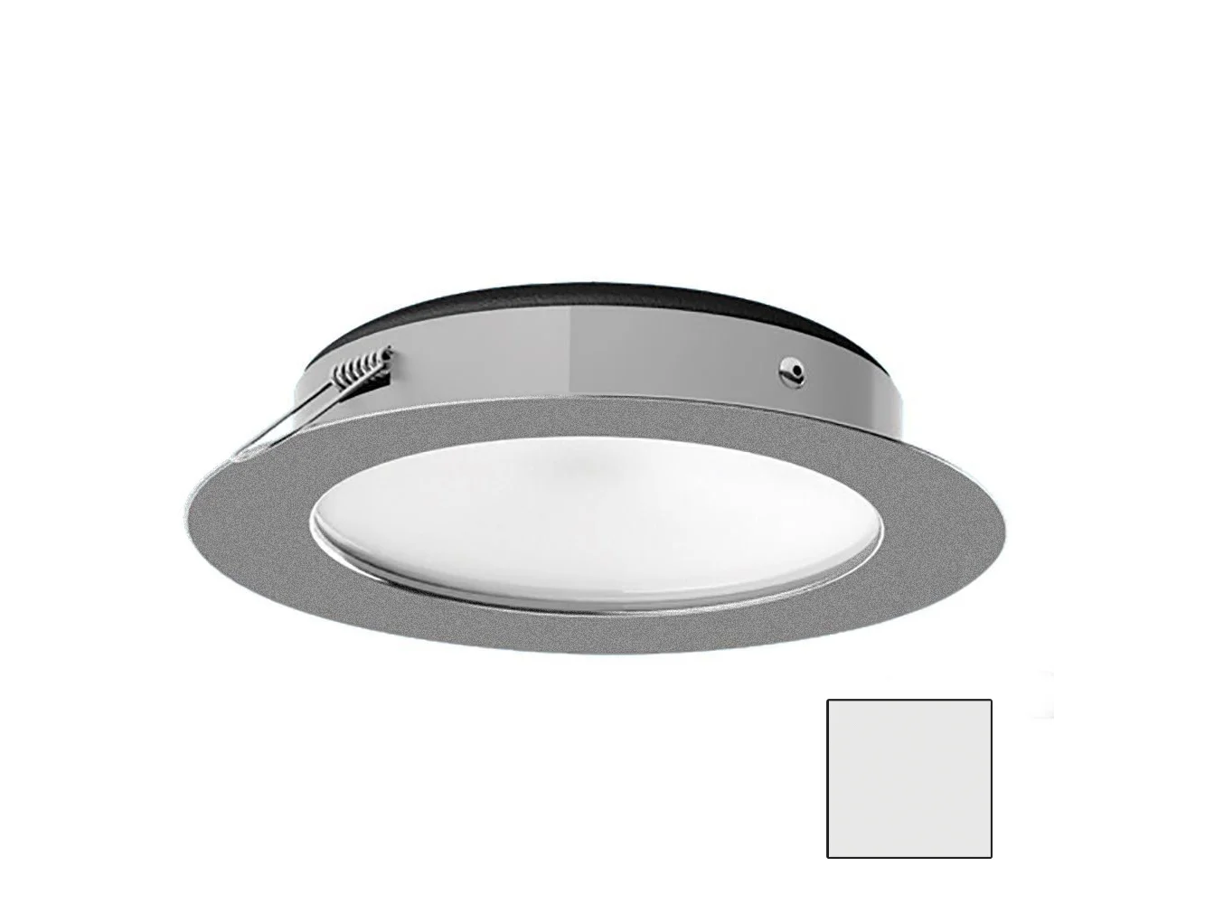 i2Systems Apeiron Pro XL A526 - 6W Spring Mount Light - Cool White - Brushed Nickel Finish