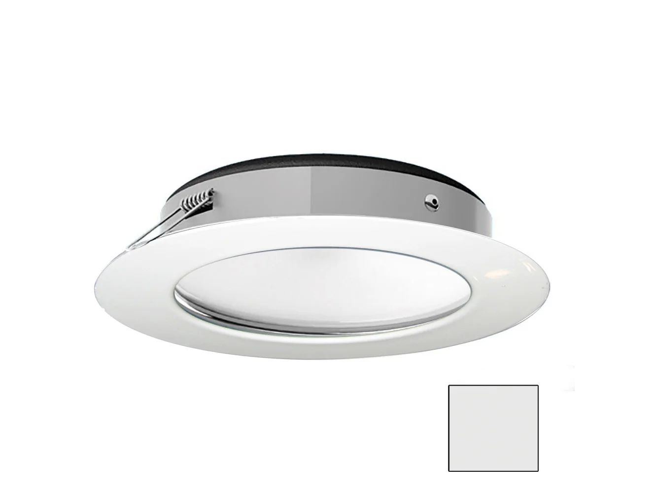 i2Systems Apeiron Pro XL A526 - 6W Spring Mount Light - Cool White - White Finish