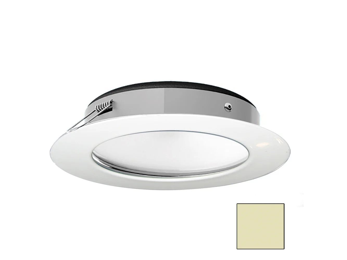 i2Systems Apeiron Pro XL A526 - 6W Spring Mount Light - Warm White - White Finish