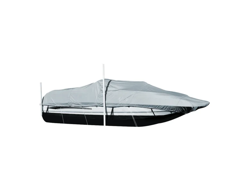 Carver Performance Poly-Guard Styled-to-Fit Boat Cover f/20.5' Sterndrive Deck Boats w/Walk-Thru Windshield - Grey