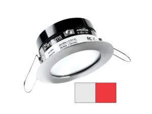 i2Systems Apeiron A503 3W Spring Mount Light - Cool White & Red - Polished Chrome Finish