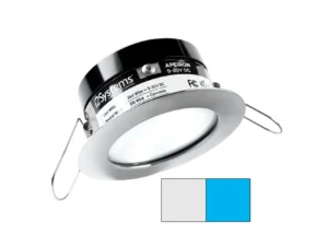 i2Systems Apeiron A503 3W Spring Mount Light - Cool White & Blue - Polished Chrome Finish