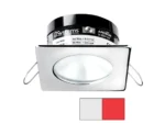 i2Systems Apeiron A503 3W Spring Mount Light - Square/Round - Cool White & Red - Polished Chrome Finish