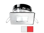 i2Systems Apeiron A503 3W Spring Mount Light - Square/Square - Cool White & Red - Polished Chrome Finish