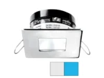 i2Systems Apeiron A503 3W Spring Mount Light - Square/Square - Cool White & Blue - Polished Chrome Finish