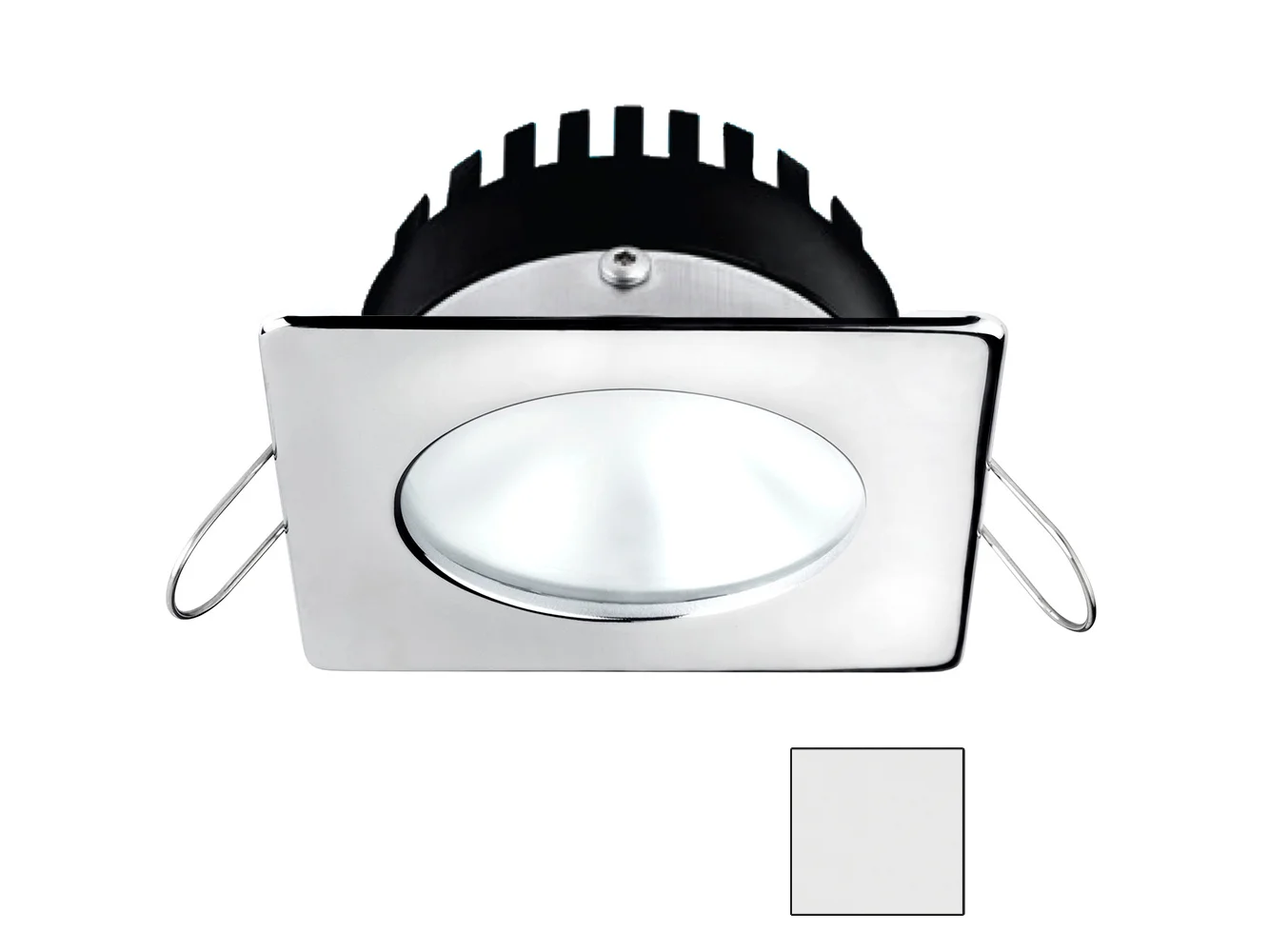 i2Systems Apeiron A506 6W Spring Mount Light - Square/Round - Cool White - Polished Chrome Finish