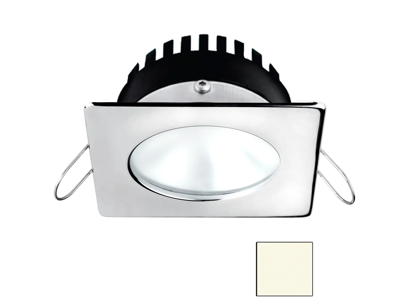 i2Systems Apeiron A506 6W Spring Mount Light - Square/Round - Neutral White - Polished Chrome Finish