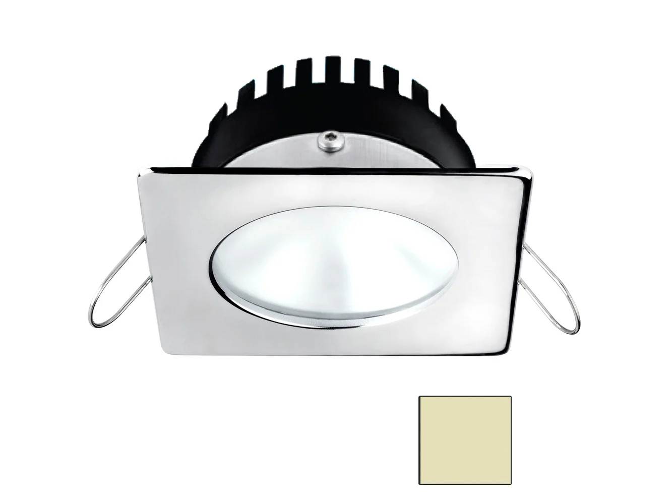 i2Systems Apeiron A506 6W Spring Mount Light - Square/Round - Warm White - Polished Chrome Finish