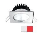i2Systems Apeiron A506 6W Spring Mount Light - Square/Round - Cool White & Red - Polished Chrome Finish