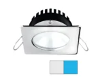 i2Systems Apeiron A506 6W Spring Mount Light - Square/Round - Cool White & Blue - Polished Chrome Finish