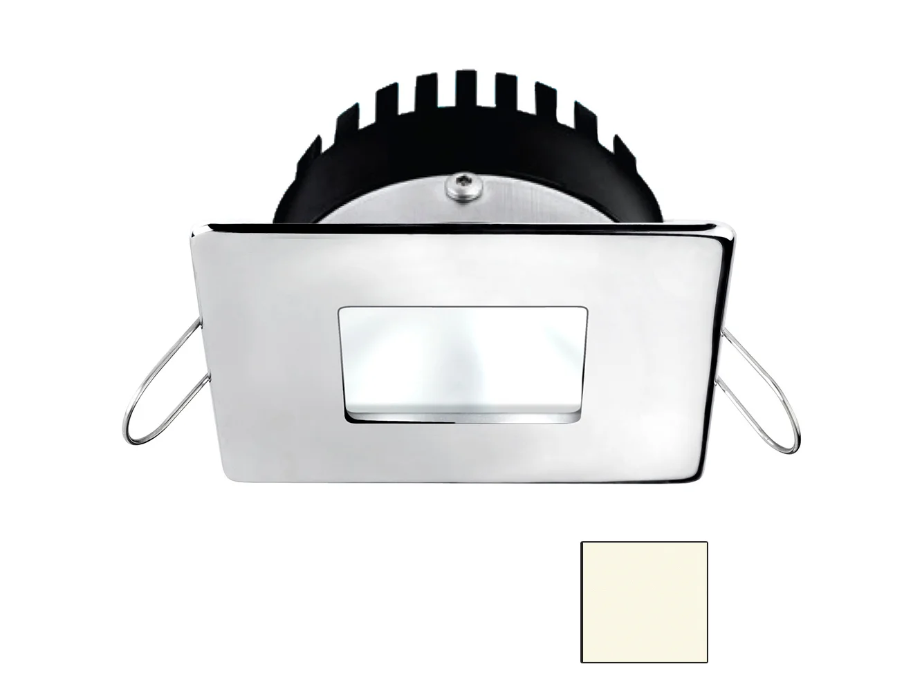 i2Systems Apeiron A506 6W Spring Mount Light - Square/Square - Neutral White - Polished Chrome Finish