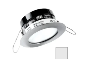i2Systems Apeiron PRO A503 - 3W Spring Mount Light - Round - Cool White - Brushed Nickel Finish