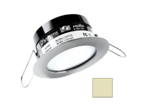 i2Systems Apeiron PRO A503 - 3W Spring Mount Light - Round - Warm White - Brushed Nickel Finish
