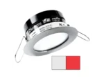 i2Systems Apeiron PRO A503 - 3W Spring Mount Light - Round - Cool White & Red - Brushed Nickel Finish