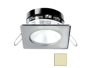 i2Systems Apeiron PRO A503 - 3W Spring Mount Light - Square/Round - Warm White - Brushed Nickel Finish
